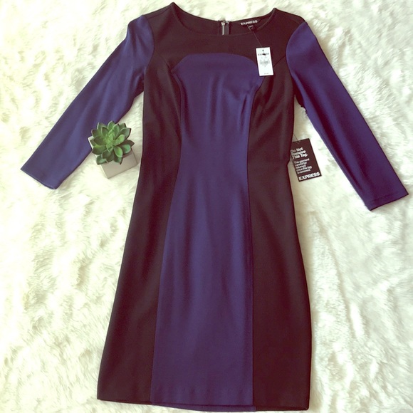 Express Dresses & Skirts - 💕Express Colorblock Mini Dress 👗 Size 2🌸 💕🌸
